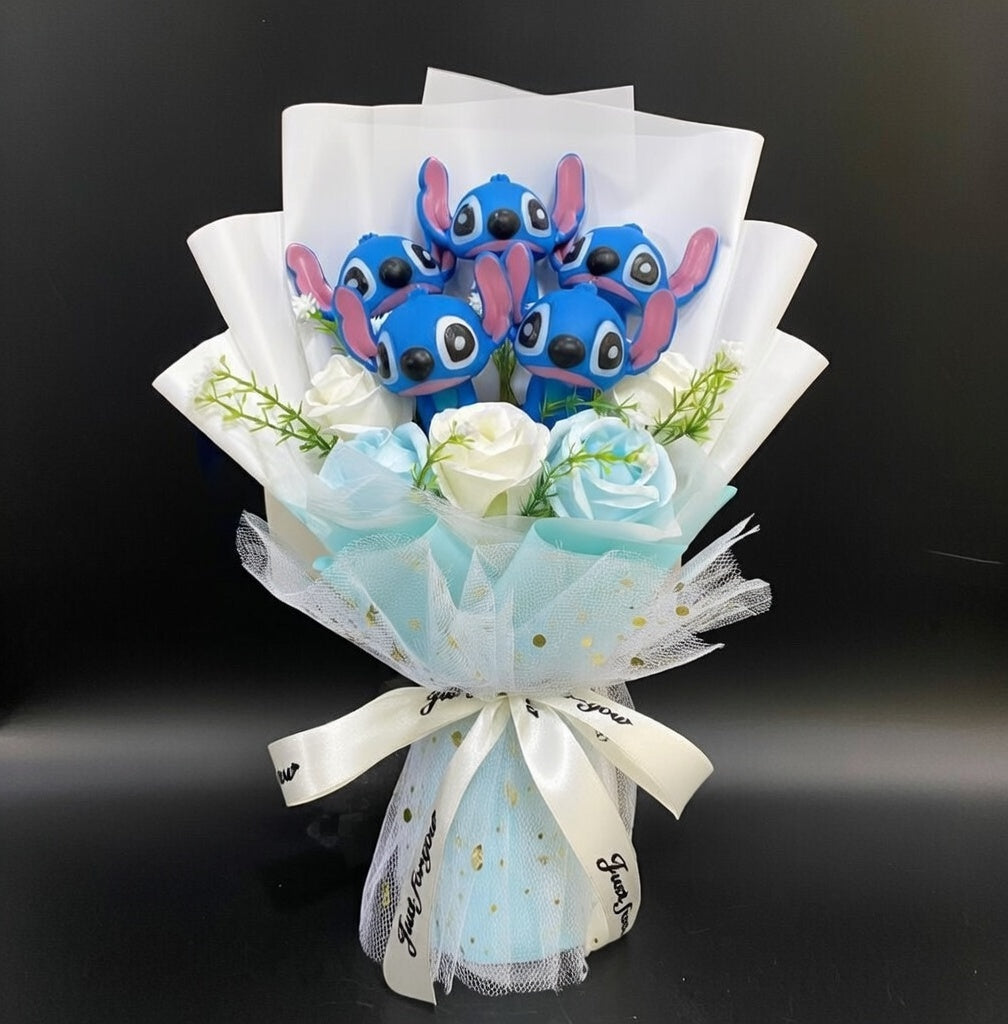 Bouquet de Fleurs Artificielles Stitch