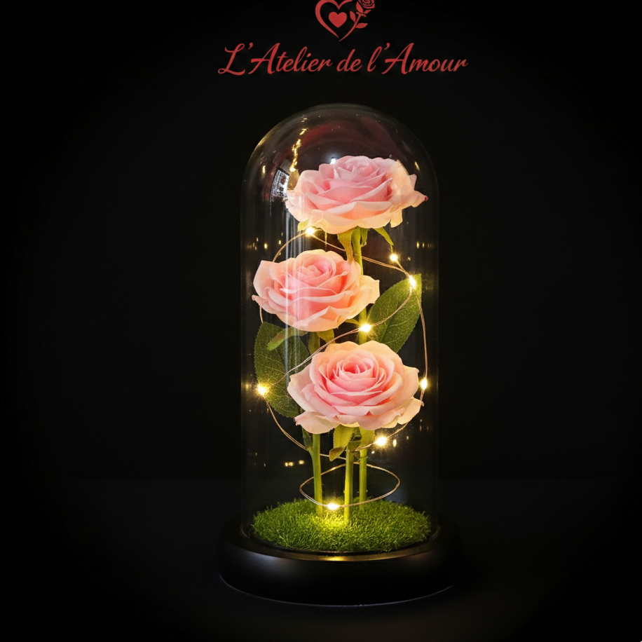 Lampe LED Trois Roses