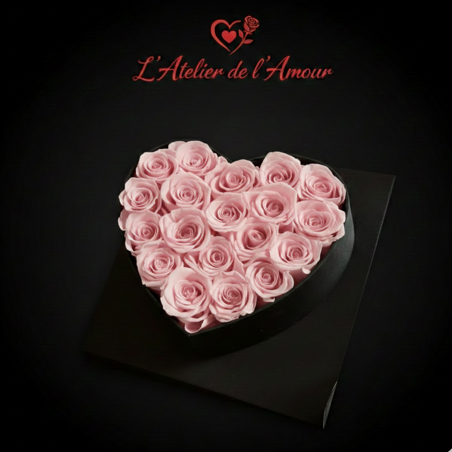 Boîte de Roses Éternelles – 18/24 Pièces Rouge
