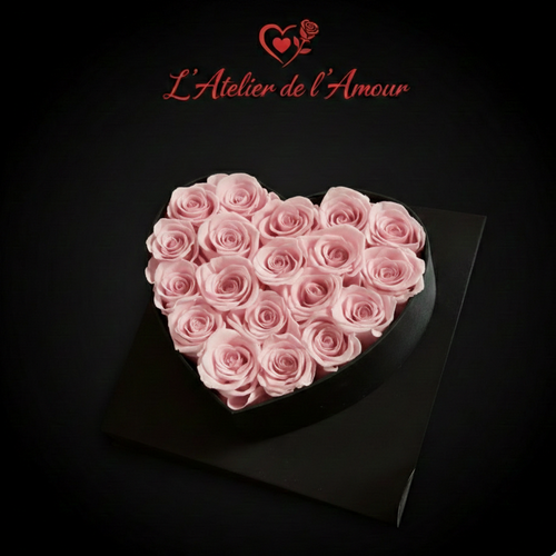 Boîte de Roses Éternelles – 18/24 Pièces Rouge
