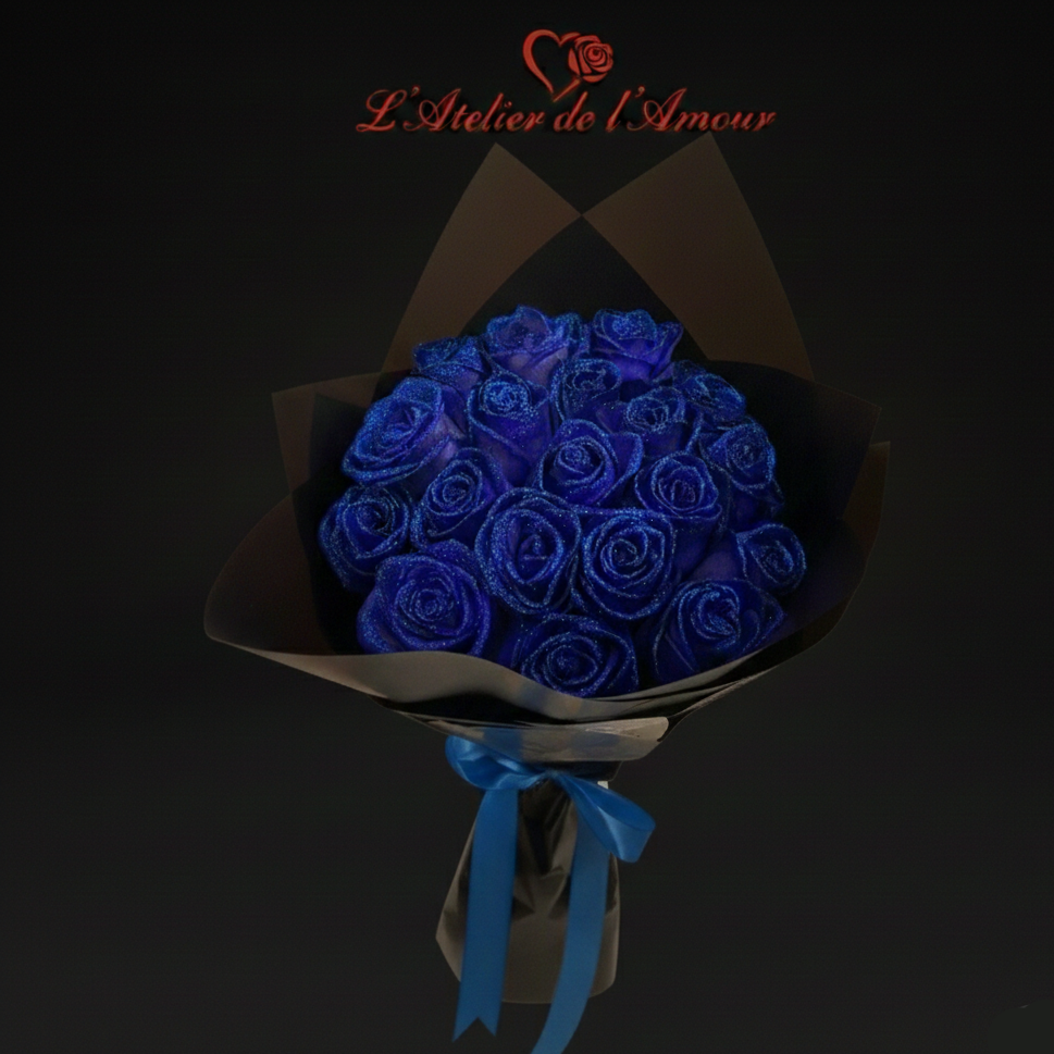 Roses Artificielles Pailletées